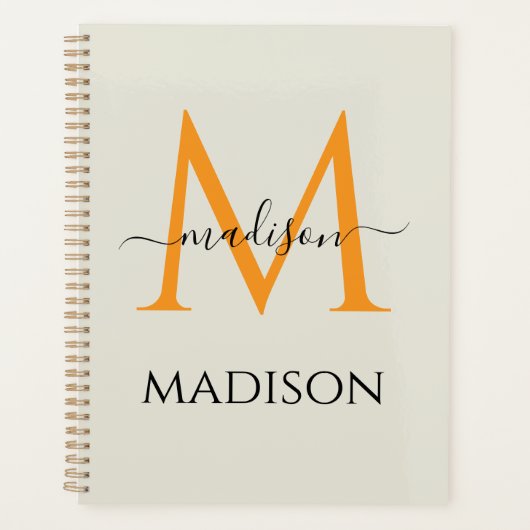 Personalized Monogram & Name  (Devant)