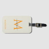 Personalized Monogram & Name  Bagagelabel (Voorkant (horizontaal))