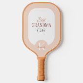 Personalized Monogram Name Best Grandma Ever Pickleball Paddle (Achterkant)