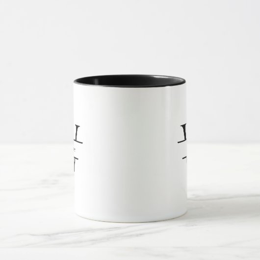 Personalized Monogram Name Mug Made for Daily Styl (Centre)