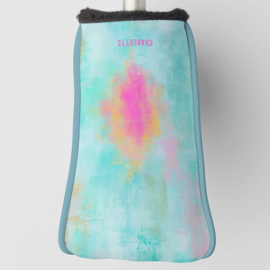 Personalized Monogram Ocean Joyride Blue Turquoise Golfheadcover (Draai 90)