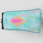 Personalized Monogram Ocean Joyride Blue Turquoise Golfheadcover (Voorkant)