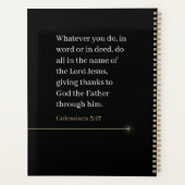 Personalized Monogram Planner, Name & Bible Verse (Dos)
