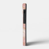 Personalized Monogram Rose Quartz Gold Case-Mate iPhone Case (Achterkant / Links)