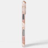 Personalized Monogram Rose Quartz Gold Case-Mate iPhone Case (Achterkant / Rechts)