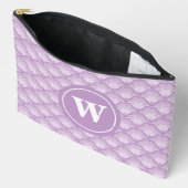Personalized Monogram Soft Purple Floral Pattern Etui (Open)
