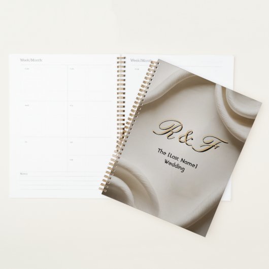 Personalized Monogram Suite | Luxe Linen Wedding (Devant avec enveloppe)