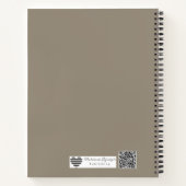 Personalized Monogram Suite | Luxe Linen Wedding Notitieboek (Achterkant)