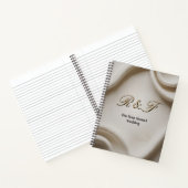 Personalized Monogram Suite | Luxe Linen Wedding Notitieboek (Binnen)