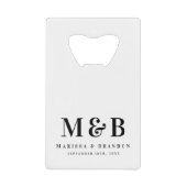 Personalized Monogrammed Initials Wedding Favors (Devant)