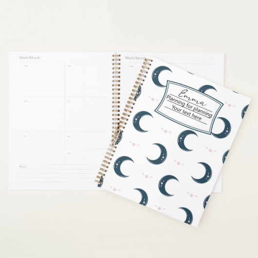 Personalized Moon Pattern Planner 8.5x11 (Display)