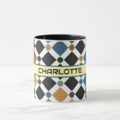 Personalized Moroccan Zellige Pattern Mug – Custom Mok (Midden)