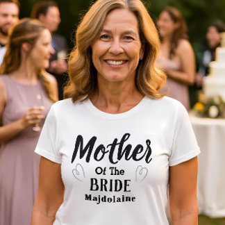 Personalized mother of the Bride T-Shirt