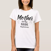 Personalized mother of the Bride T-Shirt (Voorkant)