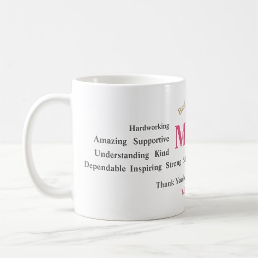 Personalized Mother’s Day Mug (Gauche)