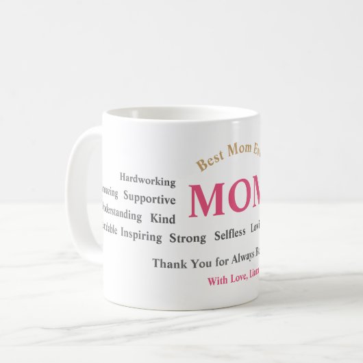 Personalized Mother’s Day Mug Koffiemok (Voorkant links)