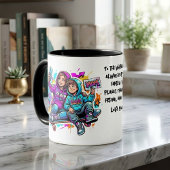 Personalized Mother & Son Graffiti Art Coffee Mug