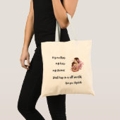 Personalized Mother's Day Mom's Hug Tote Bag (Devant (produit))