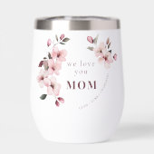 Personalized Mothers Day Wine Tumbler (Achterkant)
