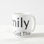 Personalized Motivational Mug – Custom Name & Affi (Devant droit)