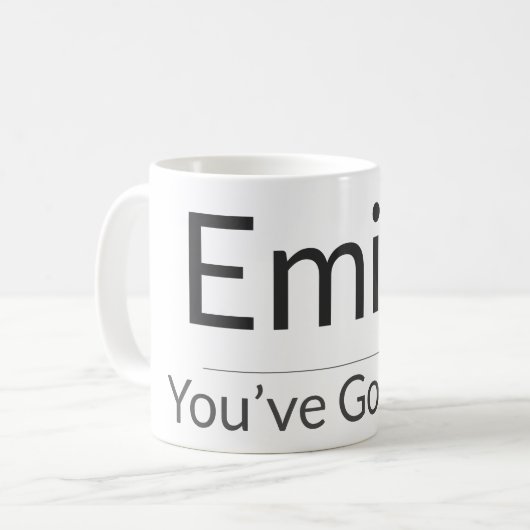 Personalized Motivational Mug – Custom Name & Affi (Devant gauche)