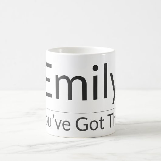 Personalized Motivational Mug – Custom Name & Affi (Centre)
