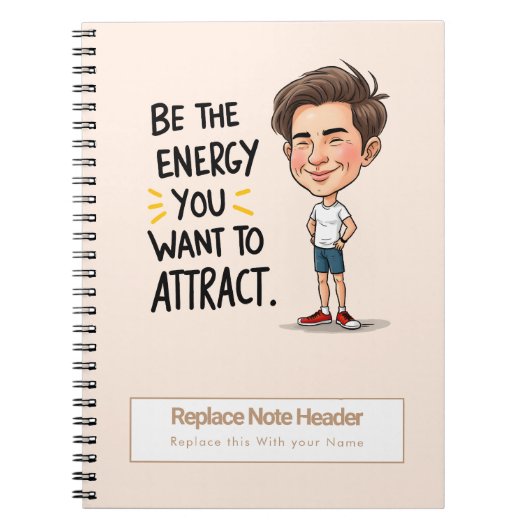 Personalized Motivational Notebook Notitieboek (Voorkant)