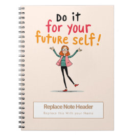 Personalized Motivational Notebook Notitieboek