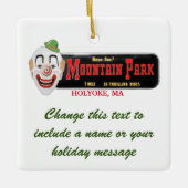 Personalized Mountain Park Holyoke MA Keramisch Ornament (Voorkant)