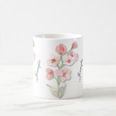 Personalized Mug, Custom Name Mug, Flowers Mug Magische Mok (Center)