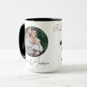 Personalized mug for dad with photo with dad. (Devant gauche)