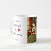 Personalized Mug "Literary Girl" Koffiemok (Voorkant links)