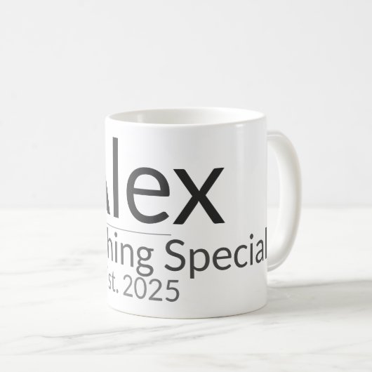 Personalized Mug Template – Custom Text & Name Des (Devant droit)