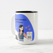 personalized mug to celebrate the accountant (Devant gauche)