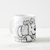 Personalized mug with a dog design (Devant gauche)