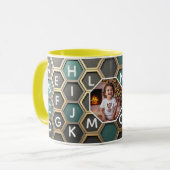 Personalized Mug with Custom Kid Photo A-Z letters (Devant gauche)