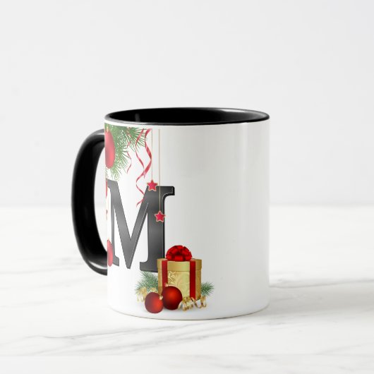 Personalized Mug with Letter (Devant gauche)