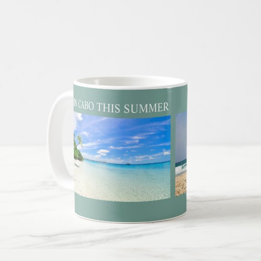 Personalized mug with photo, text and year (Devant gauche)