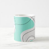 Personalized Mugs Wavy Abstract (Centre)