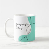 Personalized Mugs Wavy Abstract (Gauche)