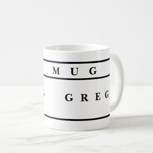personalized Mugs With Names (Devant droit)