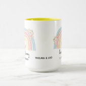 Personalized Mum's Rainbow & Floral Mug (Centre)