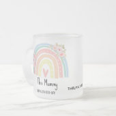 Personalized Mum's Rainbow & Floral Mug (Devant gauche)