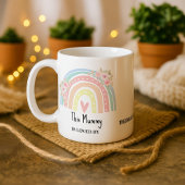 Personalized Mum's Rainbow & Floral Name Mug