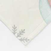 Personalized My First Christmas Name Keepsake Fleece Deken (Hoek)