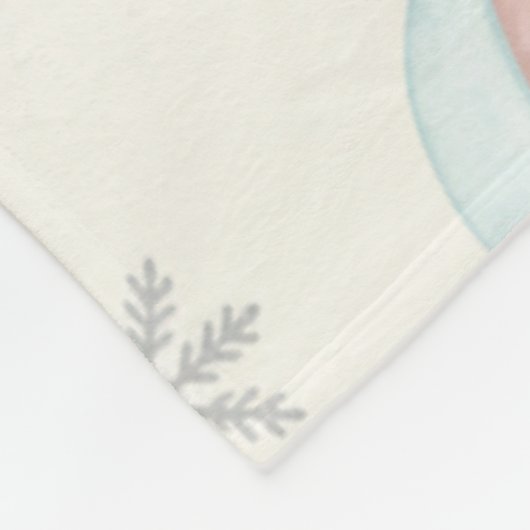 Personalized My First Christmas Name Keepsake  Fleece Deken (Hoek)