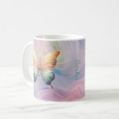 Personalized Mystic Butterfly Mug Koffiemok (Voorkant links)