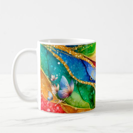 Personalized Mystic Butterfly Mug Koffiemok (Links)