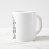 Personalized Mythological Turkey Mug Extra Grote Beker (Voorkant rechts)