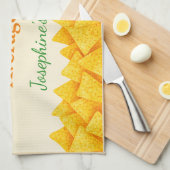 Personalized Nacho Average Cook Funny Tea Towel Theedoek (Quarter Fold)